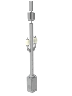 760249179 | 26" Pole Cab with 12" Integrated Pole Shaft